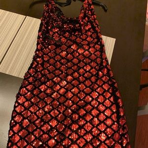 Red stretchy party Dress